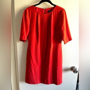 Tahari red/orange mini dress